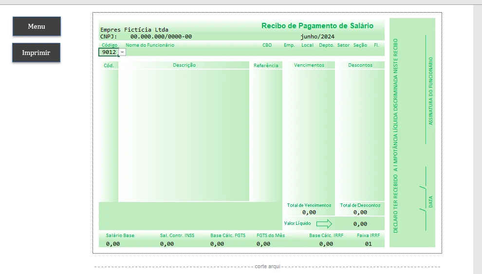 Planilhas para Holerite + Gestão de Pagamento